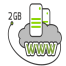 WEBhosting.2000 (Webspace monatliche Miete inkl. 1 Domain)